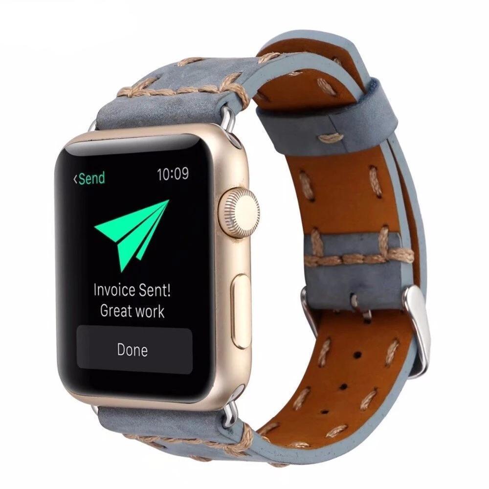 weave Genuine Leather Watch Band Strap For Apple Watch Band 42 mm/38 wrist watch replacement band for iwatch 2 1