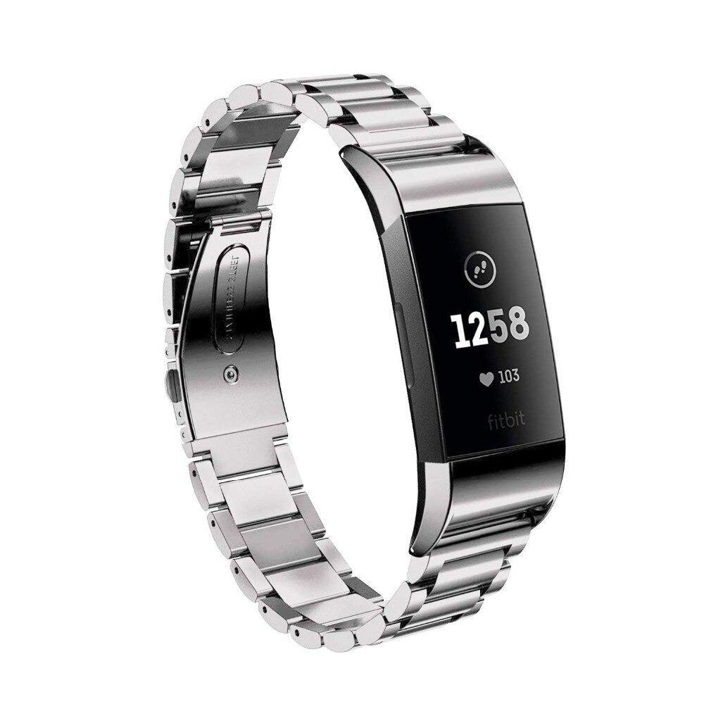Link bracelet for fitbit charge 3 strap band Replacement belt Stainless steel smartwatch for fitbit charge 3 watch Accessories