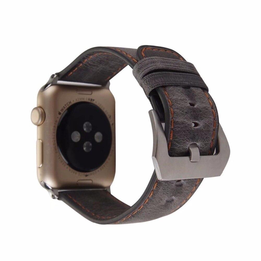 Leather Strap For Apple Watch band 42mm 38mm iwatch band 3 2 1 Retro style Wrist bands watchband Bracelet belt straps