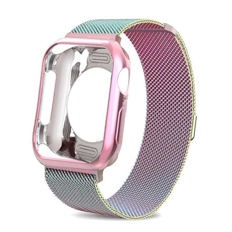 Mlianese Loop case+strap For Apple Watch band pulseira apple watch 4 3 5 band 44mm 40mm iwatch band 42mm 38mm correa bracelet