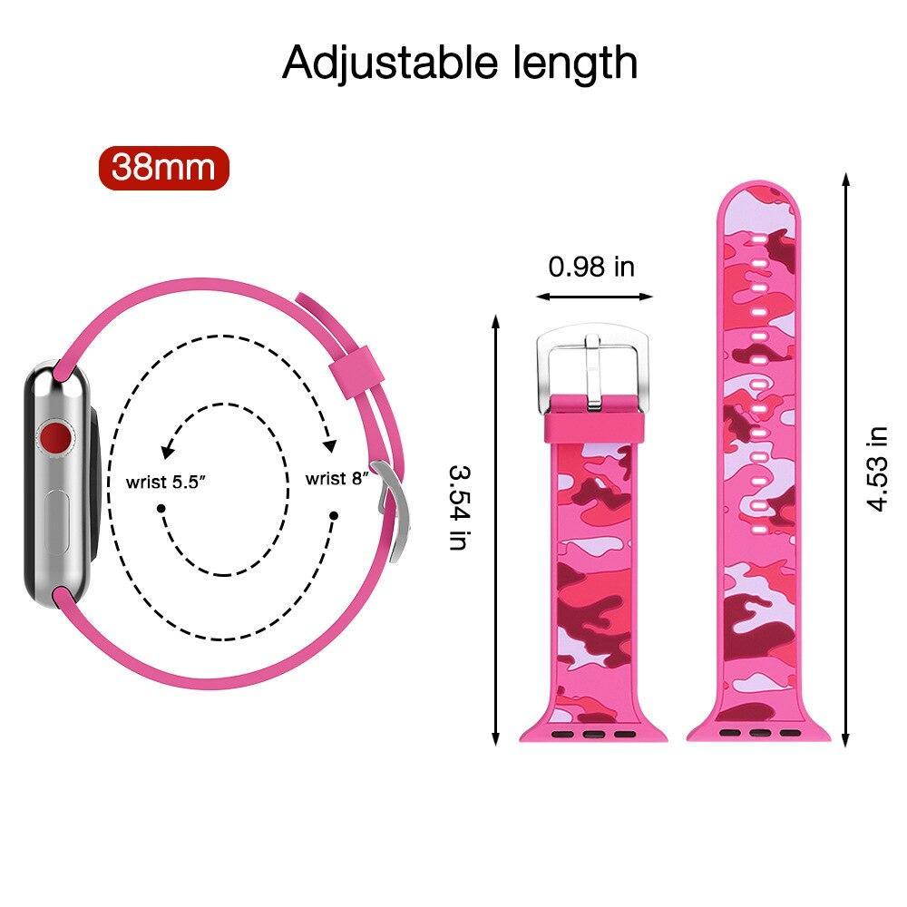 Sport Silicone strap For Apple Watch 4 3 2 1 band 44mm 40mm correa iWatch band 42mm 38mm Colorful Silicone Bracelet belt