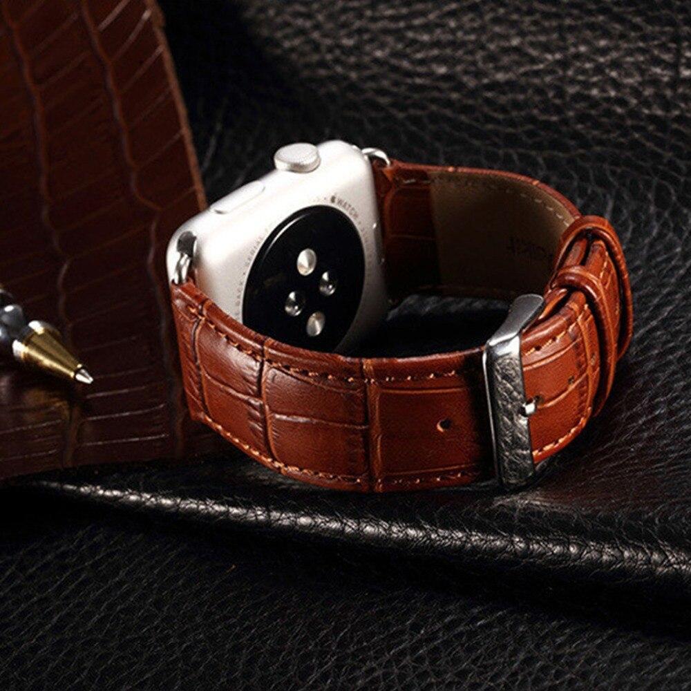 Leather strap For Apple Watch band apple watch 5 4 3 band 44mm/40mm correa iwatch 5 4 3 42mm/38mm Bamboo Bracelet watchband belt