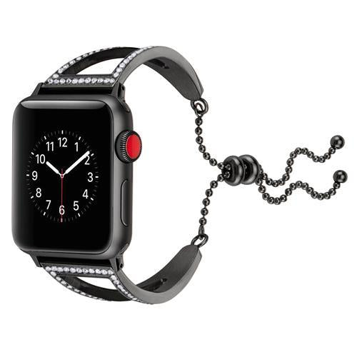 Crystal Diamond Strap For Apple Watch Band 42mm 38mm Stainless Steel Iwatch Series 3 2 1 wrist Bracelet Watchband belt