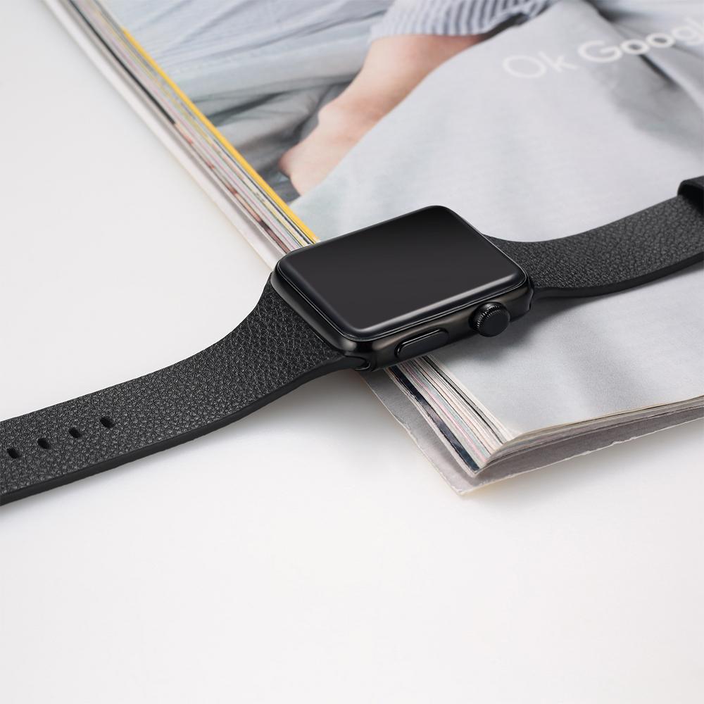 Genuine Leather strap for apple watch series 5/4/3/2/1 band 42mm/38mm/44mm/40mm correa bracelet wrist belt for iwatch