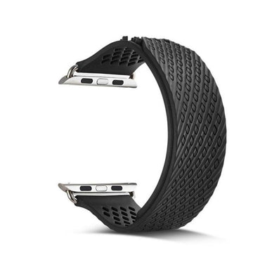 silicone Sport band For Apple Watch 5 4 3 40mm/44mm iwatch series 5 4 3 2 1 42mm 38mm weave rubbers strap wrist bracelet belt
