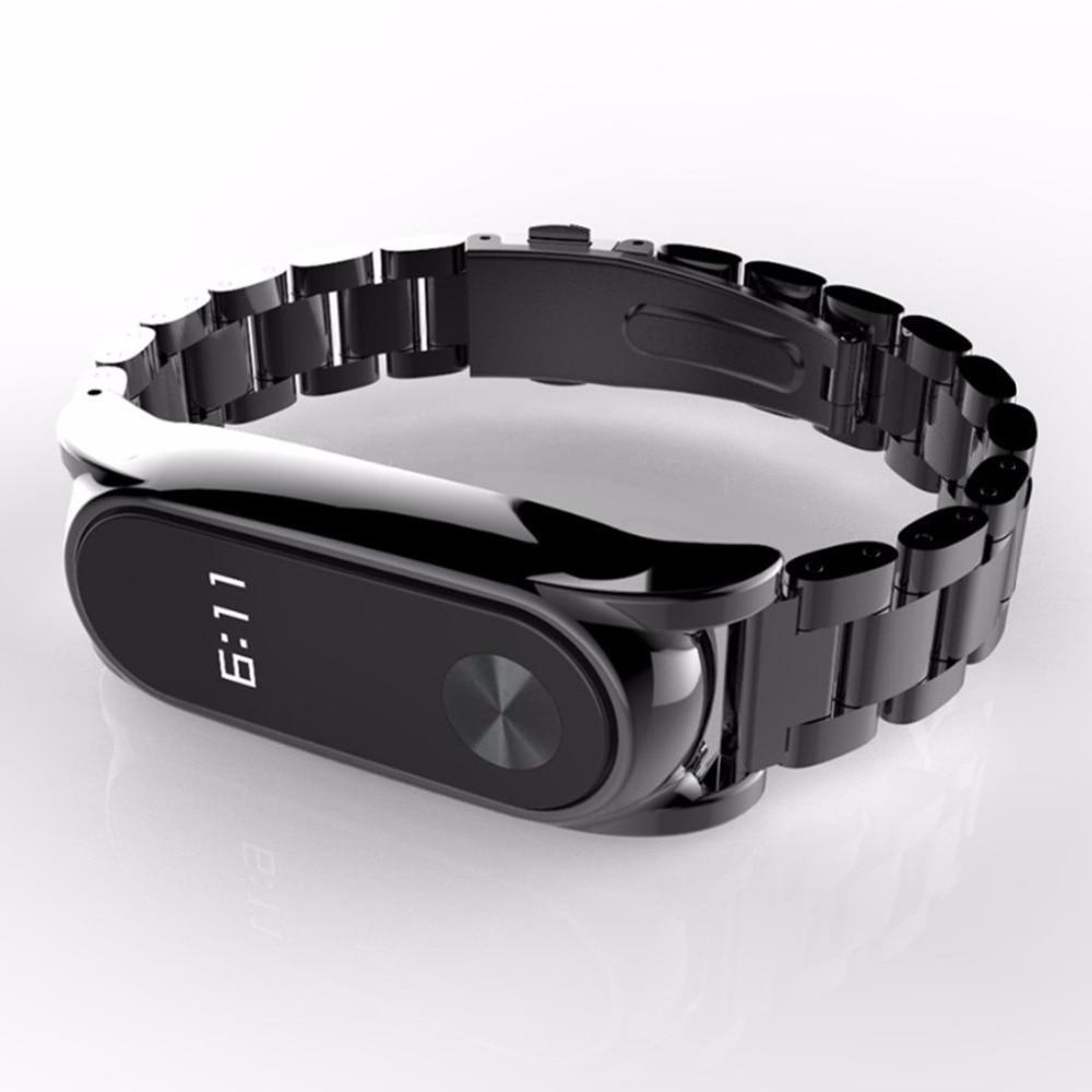 stainless steel watch strap For Xiaomi Mi band 2 bracelet Screwless Replacemen Bracelet Smart miband 2 Wristbands belt