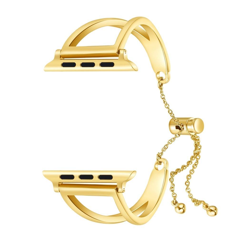CRETED Strap For Apple Watch band iWatch 4 3 2 42mm/38mm/44mm/40mm correa stainless steel cuff strap girl fashion design chain