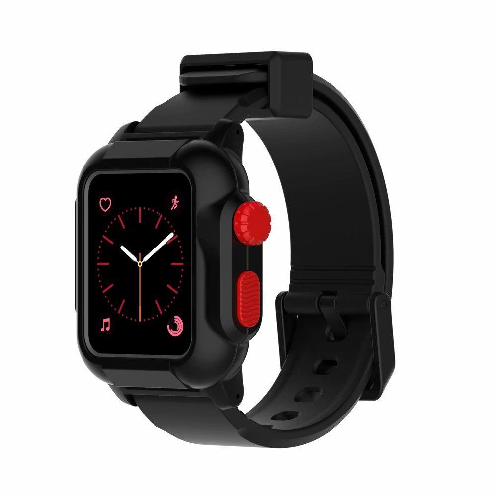 Luminous Sport case+Strap For Apple Watch band apple watch 4 3 5 44mm/40mm/42mm waterproof Iwatch band Bracelet case  cover