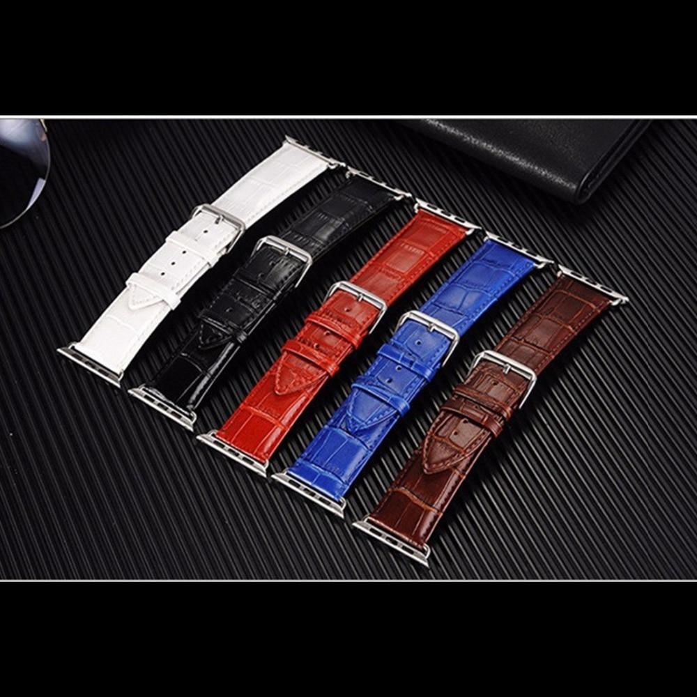 Leather strap For Apple Watch band apple watch 5 4 3 band 44mm/40mm correa iwatch 5 4 3 42mm/38mm Bamboo Bracelet watchband belt