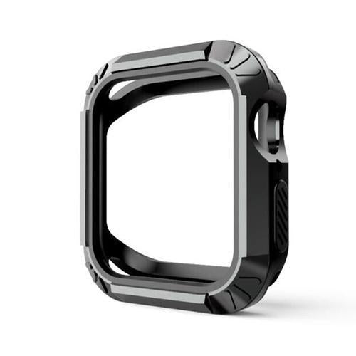 Silicone Cover Case For Apple Watch 4 5 band apple watch case 44MM 40MM iwatch band series 4 full coverage Anti-fall bumper