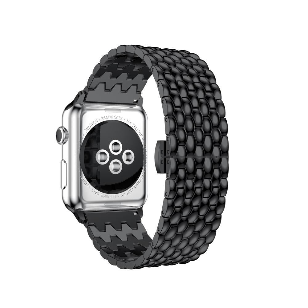 Stainless Steel Strap For Apple Watch band 42mm/38mm Butterfly buckle iwatch 3/2/1 wrist band bracelet smart watch belt