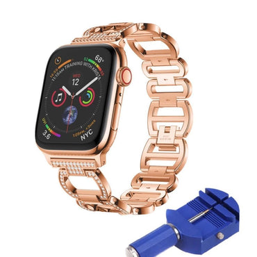 Stainless Steel Strap For Apple Watch Band apple watch 5 4 3 band 44mm/40mm Diamond correa iWatch 5 42mm/38mm bracelet watchband