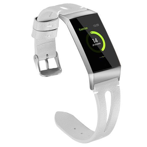 LXsmart New Fashion Leather strap For Fitbit Charge 3 band sport Smart Watch replacement Bracelet Belt wristband watch band