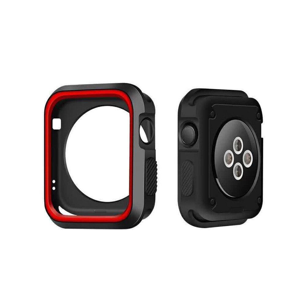 silicone strap+case For Apple watch band apple watch 5 4 3 band 44mm/40mm iwatch 5 4 3 42mm/38mm Bracelet watchband case cover