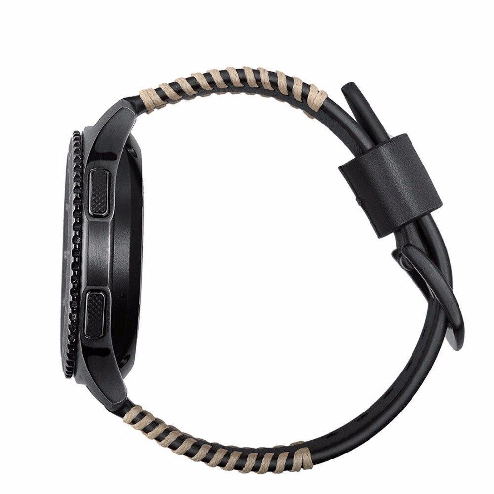 Leather Galaxy watch 46mm Strap For Samsung Gear S3 Frontier/Classic  huawei watch gt strap 22mm Watch band Bracelet
