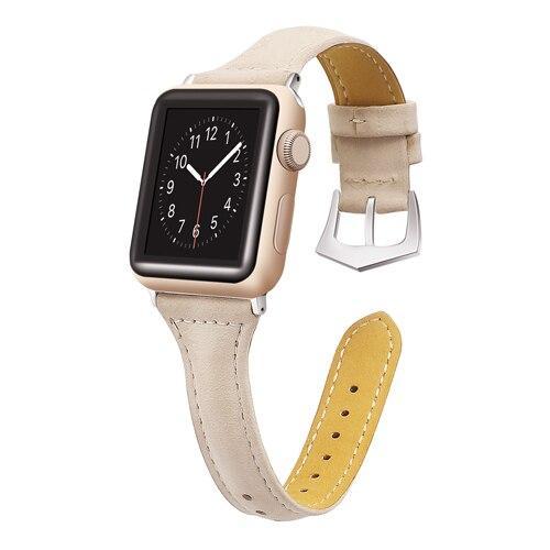 Leather strap For Apple Watch band series 4 44mm 40mm correa iwatch 3 2 1 42mm/38mm Wristband bracelet belt Watchband
