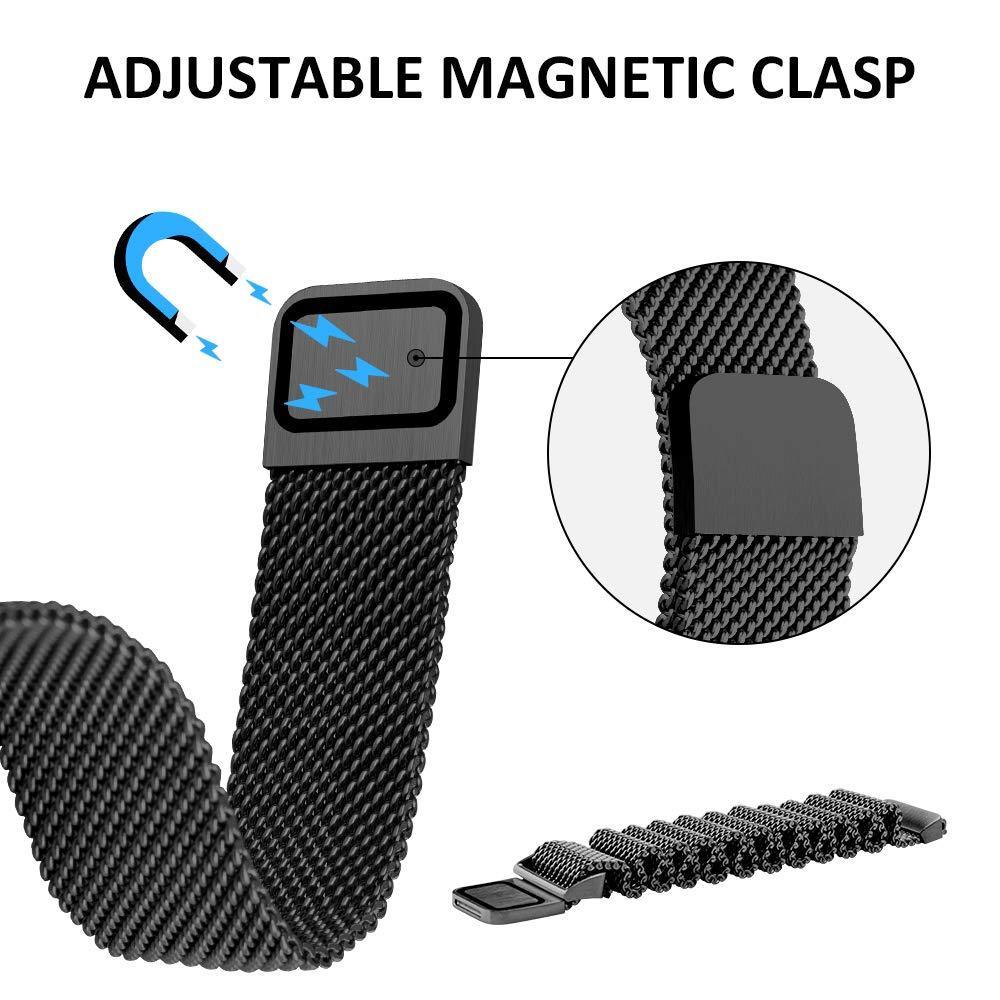 For Fitbit Inspire HR/ace2 Band Replacement Milanese Loop Strap Magnetic Stainless Steel Bracelet Betl for Fitbit Inspire