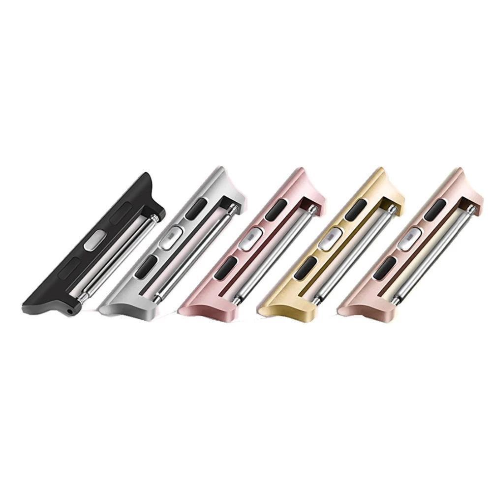 Connector Adapter For Apple Watch band apple watch 4 3 5 iwatch band strap 42mm/38mm 44mm/40mm Seamless Aluminum Linker 4/3/2/1
