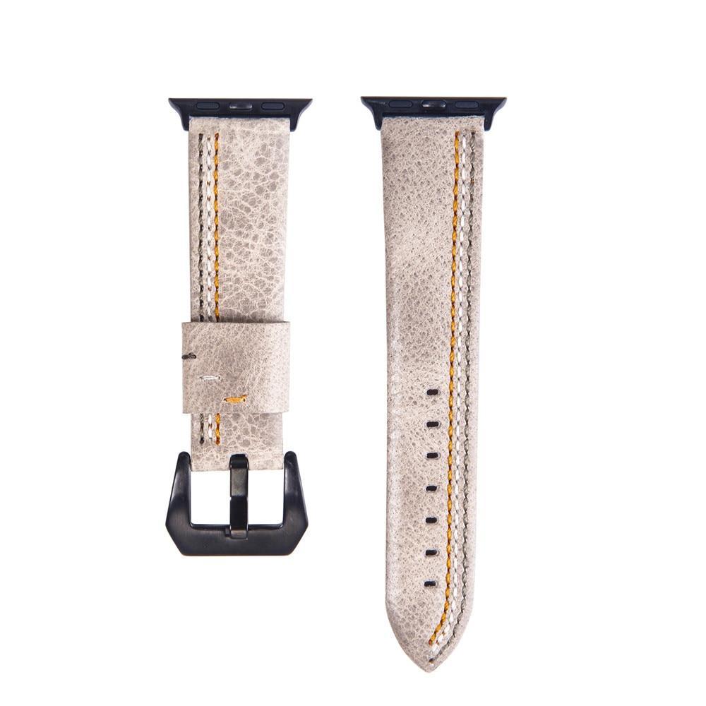 Genuine Leather strap For Apple Watch band 42mm 38mm 44 mm 40mm apple watch 4 3 2 1 iwatch band Suture Style watchband Bracelet