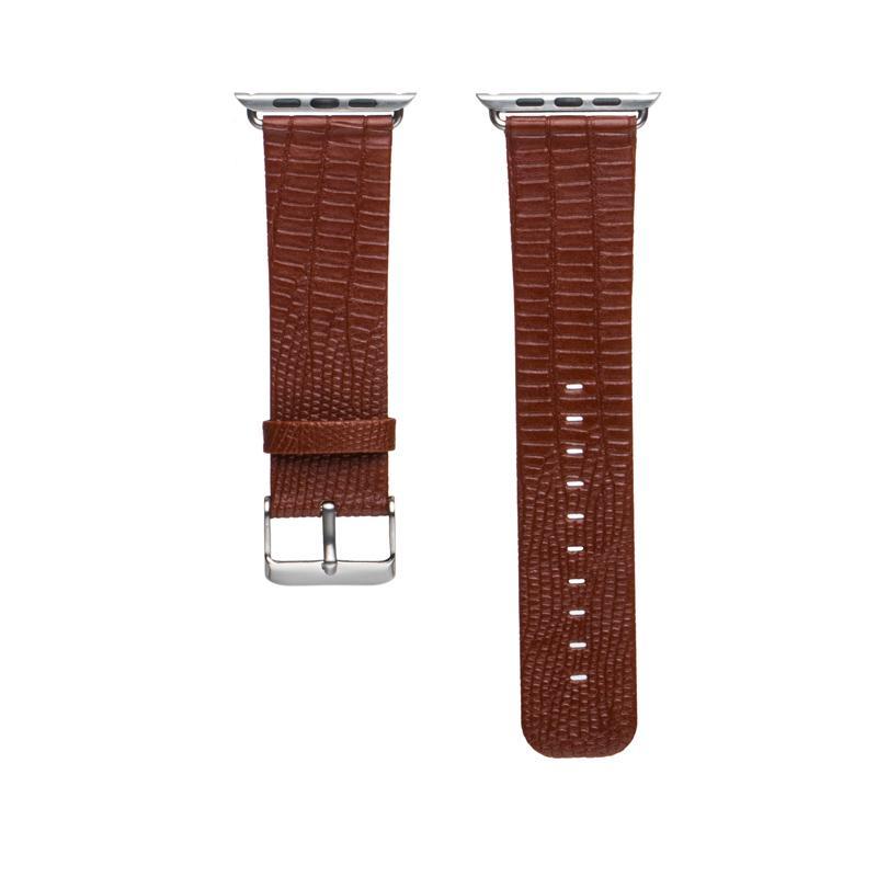 PU leather watch strap for apple watch 5 4 3 band 44mm/40mm iwatch 5 3 2 1 band  Lizard pattern wrist replacement Watch Strap