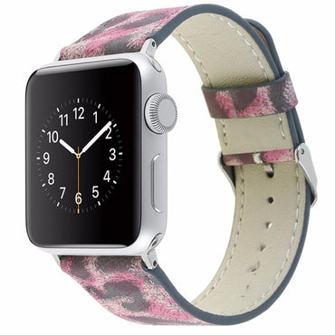 Leather strap For Apple Watch band 42mm 38mm Leopard Iwatch series 3 2 1 wrist bands bracelet belt watchband straps