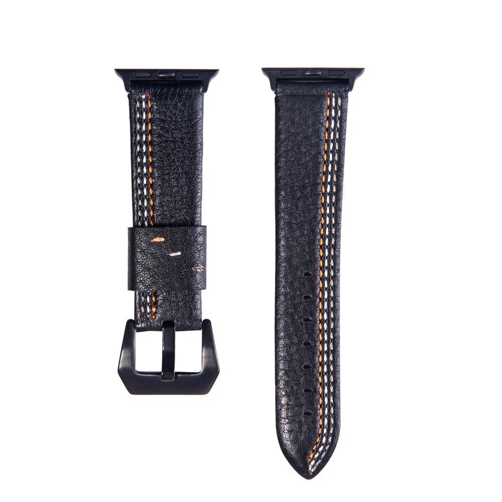 Genuine Leather strap For Apple Watch band 42mm 38mm 44 mm 40mm apple watch 4 3 2 1 iwatch band Suture Style watchband Bracelet