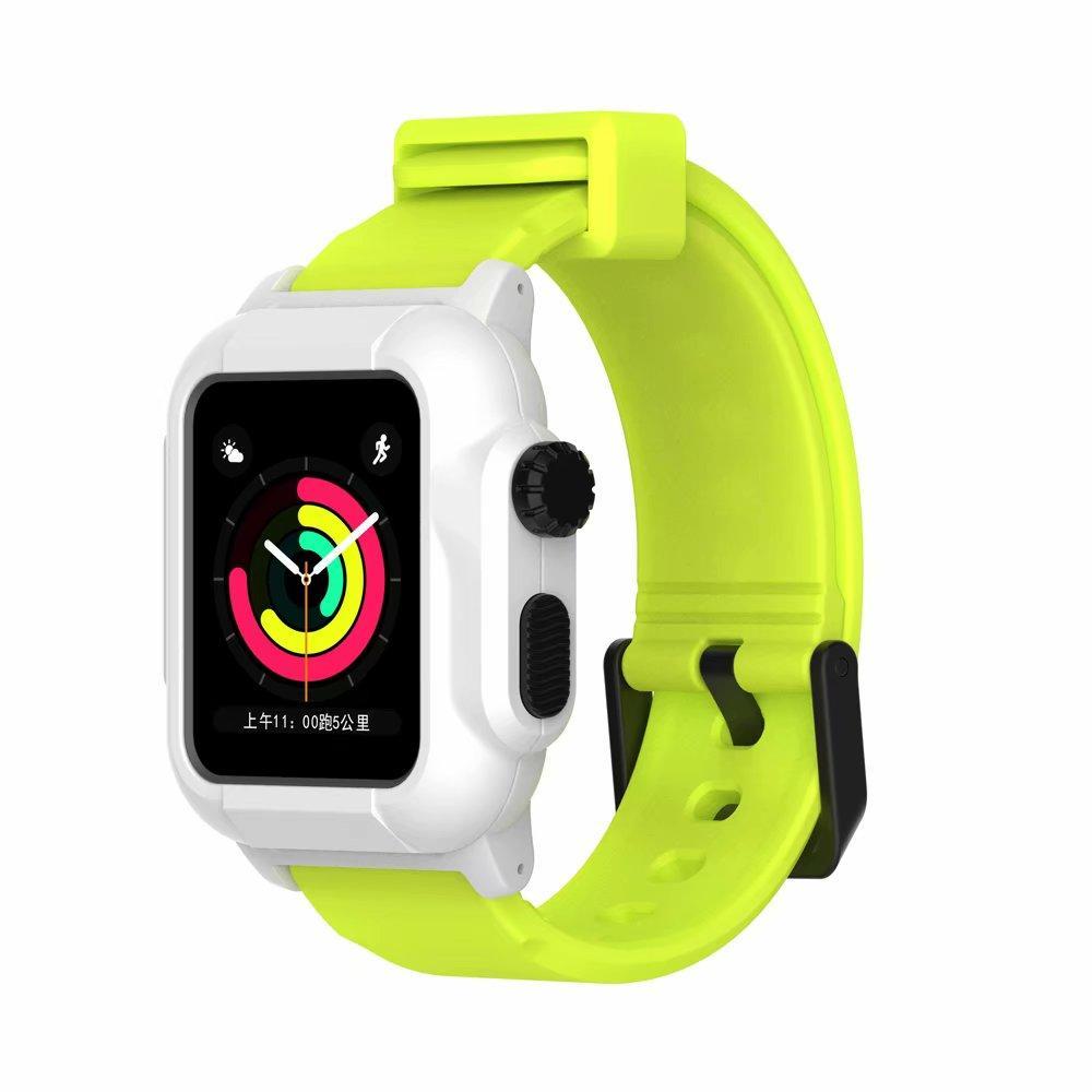 Luminous Sport case+Strap For Apple Watch band apple watch 4 3 5 44mm/40mm/42mm waterproof Iwatch band Bracelet case  cover