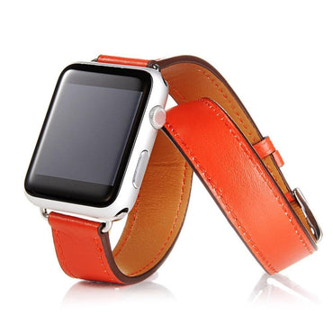 Genuine leather strap For Apple Watch 4 band 44mm/40mm correa iwatch serise 3/2/1 42mm/38mm Double tour wrist bracelet
