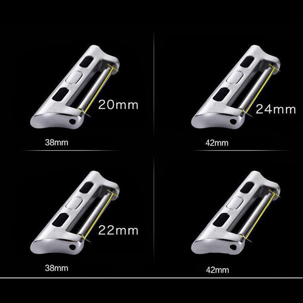 Connector Adapter For Apple Watch band apple watch 4 3 5 iwatch band strap 42mm/38mm 44mm/40mm Seamless Aluminum Linker 4/3/2/1