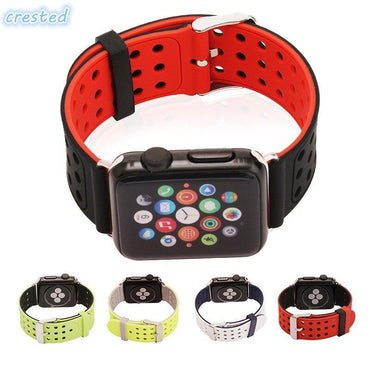 Sport Band for Apple Watch 5 4 3 44mm 40mm Strap correa iwatch series 3 2 1 42mm/38mm wrist bracelet belt Breathable watchband