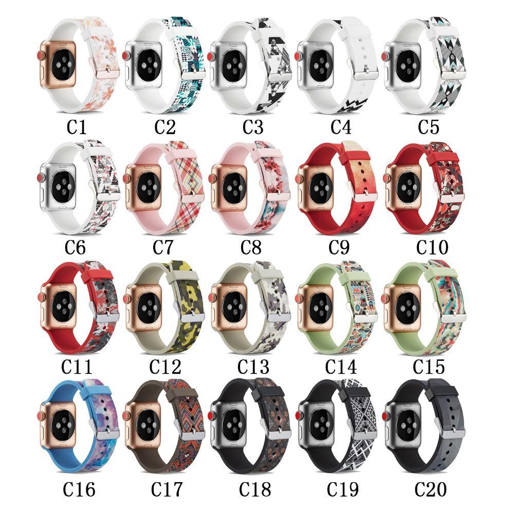 strap For Apple watch band apple watch 4 3 band 42mm 38mm 44mm/40mmiwatch band watchband printing bracelet watch accessories