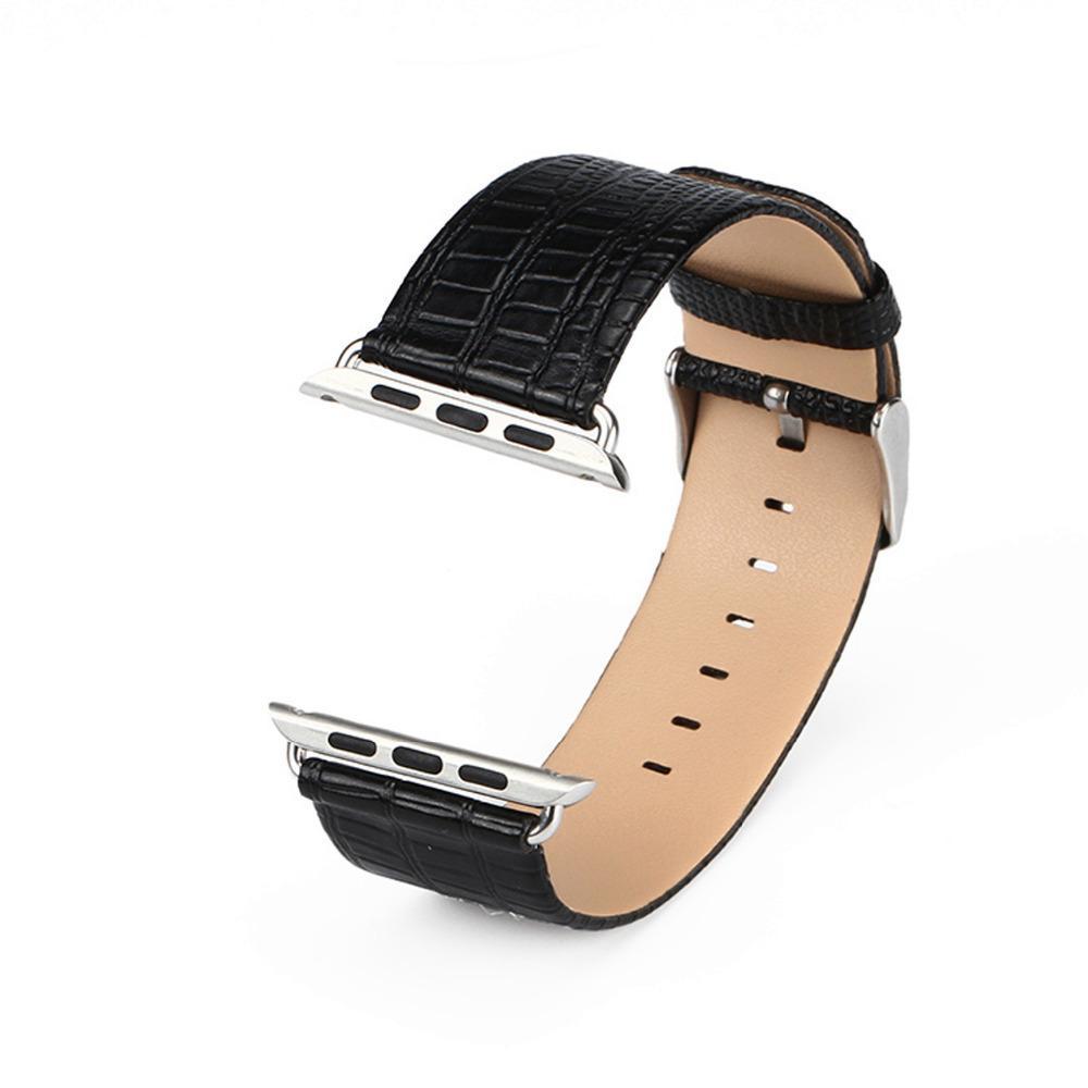 PU leather watch strap for apple watch 5 4 3 band 44mm/40mm iwatch 5 3 2 1 band  Lizard pattern wrist replacement Watch Strap