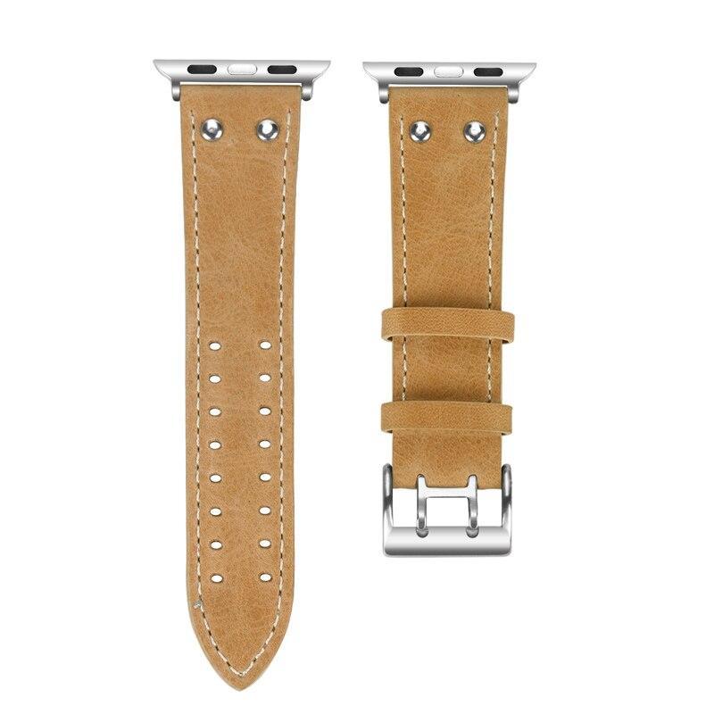 Genuine leather strap for apple watch band 42mm 38mm iwatch series 3/2/1 wrist band bracelet Cowhide watch band strap