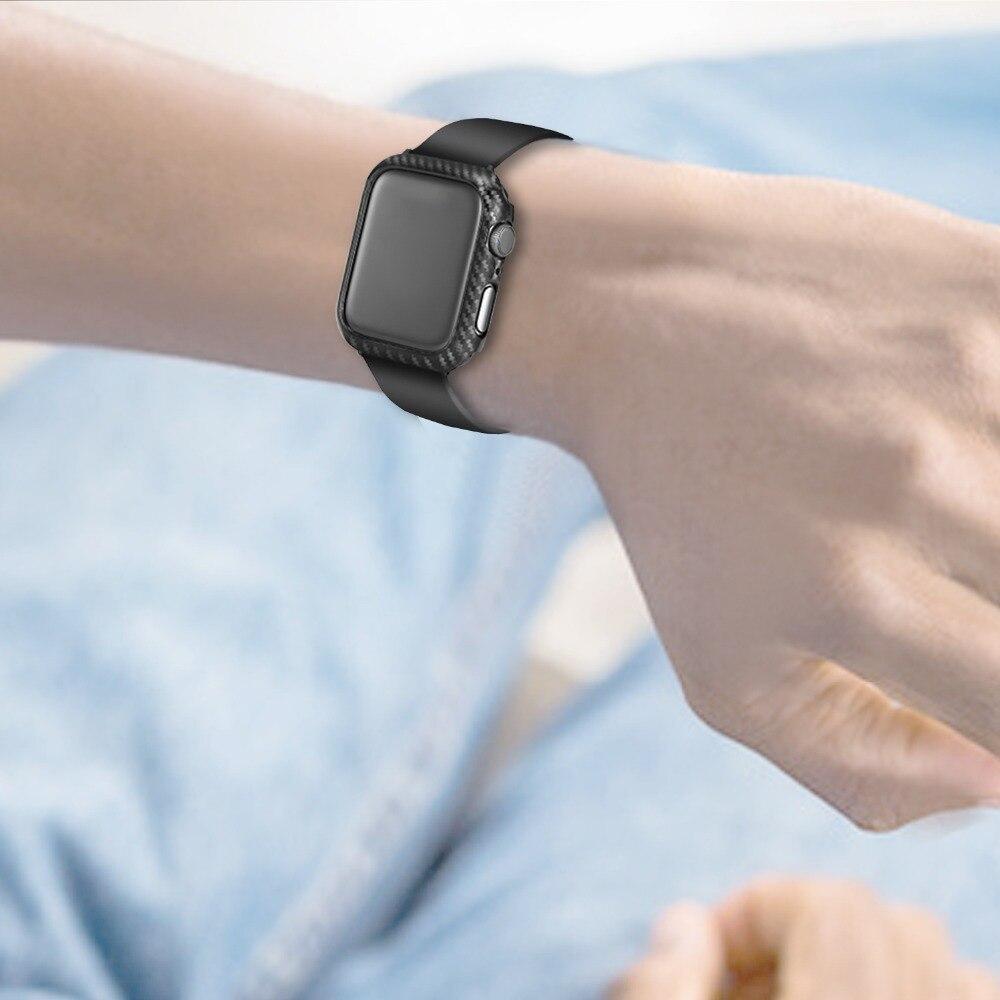 Cover Case For Apple Watch case apple watch 4 3 5 2 clock 44 mm/40mm appel watch iwatch  42mm 38mm Protective Frame Carbon cover