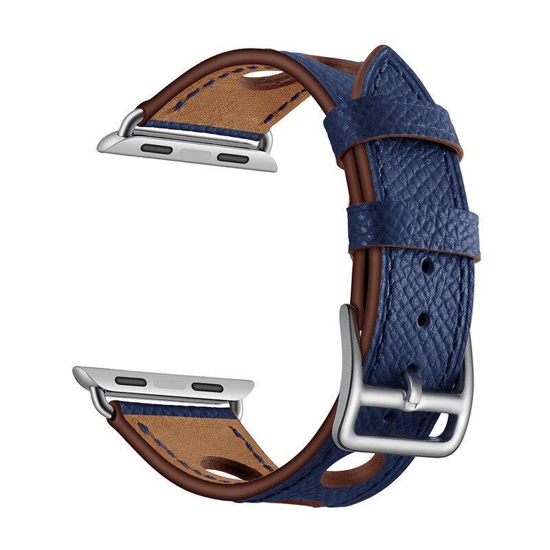 Genuine Leather strap For Apple Watch band apple watch 5 4 3 44mm 40mm iwatch band 5 42mm/40mm Single Tour Bracelet watchband