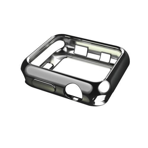 Silicone Case cover For Apple Watch band 42mm 38mm iwatch strap series 3 2  Soft Protect frame bumper protective shell