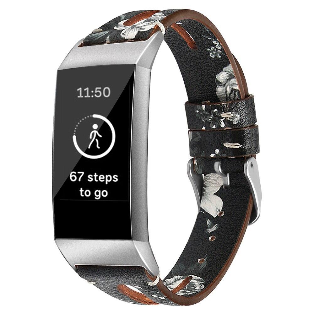 LXsmart New Fashion Leather strap For Fitbit Charge 3 band sport Smart Watch replacement Bracelet Belt wristband watch band