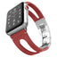Sport Leather strap For Apple Watch band iwatch series 4 3 2 1 44mm(42mm)/40mm(38m) stainless steel clasp wrist bracelet