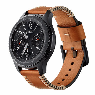 Galaxy watch 46mm Leather Strap For Samsung Gear S3 Frontier/Classic Bracelet wristwatch band Watchbands huawei watch gt strap