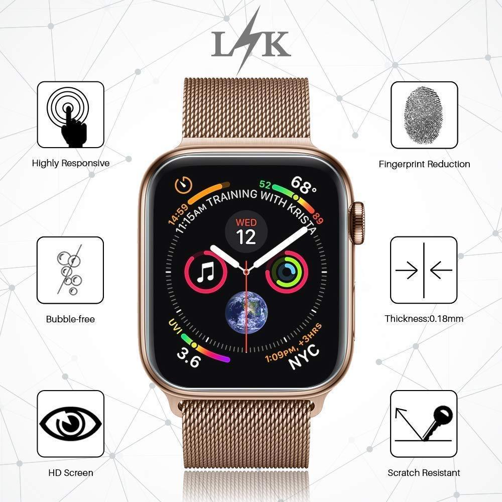 Screen Protector For apple watch band pulseira Apple Watch 4 3 5 44mm 40mm Iwatch band Soft cover 9D Protective Full Coverage