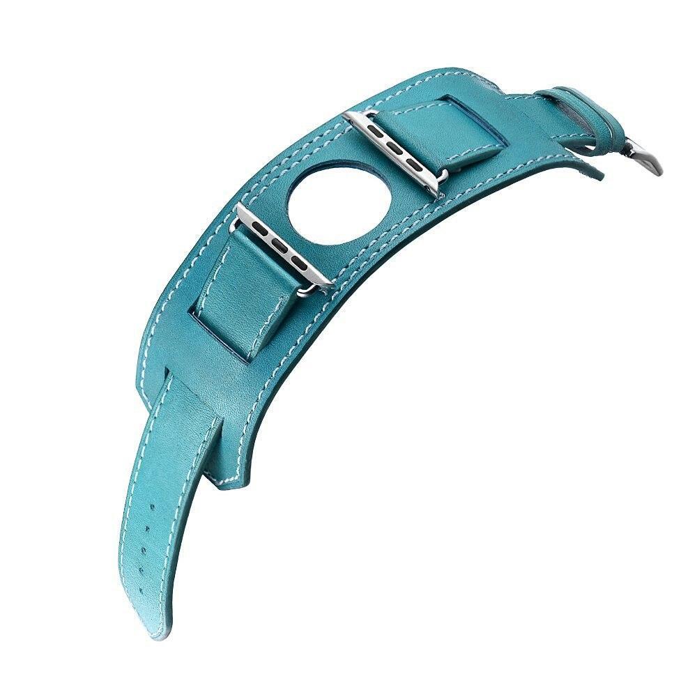 Leather cuff strap For apple watch band apple watch 5 4 3 42mm 38mm iwatch band 44mm/40mm bracelet belt watchband