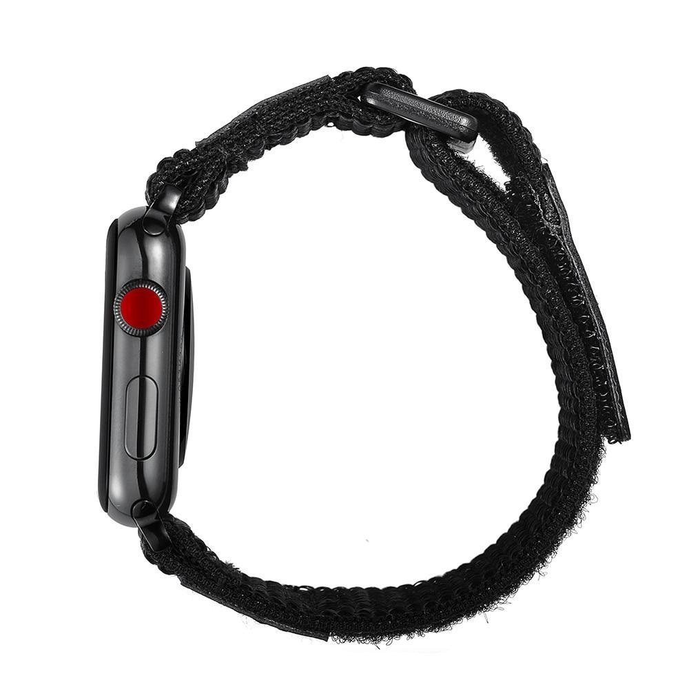 leather Sport Loop For Apple Watch 4 band 44mm/40mm Woven nylon IWATCH series 3/2/1 42mm/38 Breathable wrist Bracelet
