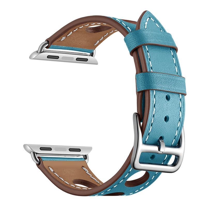 Genuine Leather loop For Apple Watch band apple watch 5 4 3 44mm/40mm iwatch 42mm 38mm  Single Tour Bracelet  watchband belt