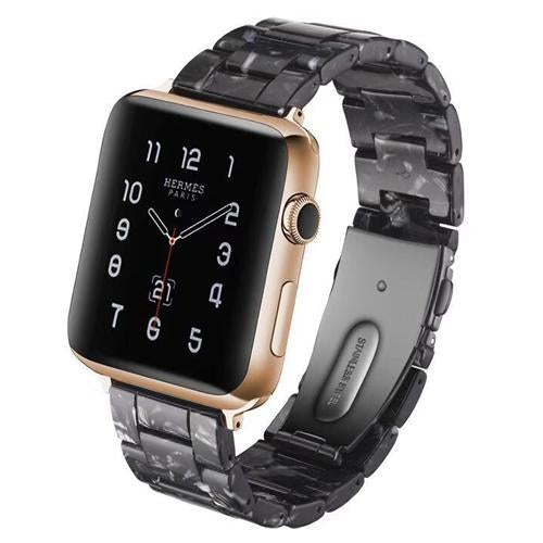 Resin strap For apple watch band apple watch 4 3 44mm/40mm 42mm 38mm iwatch band women bracelet stainless steel buckle belt