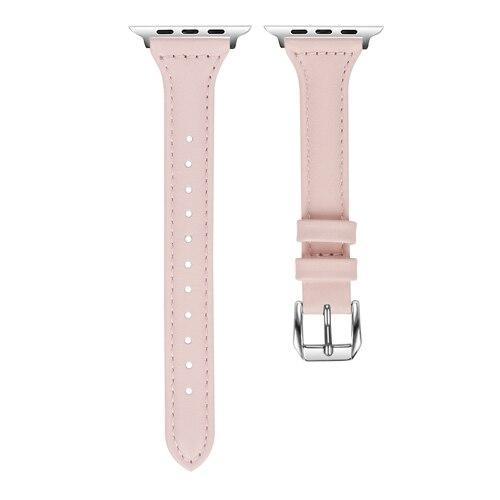2018 Leather Strap For Apple watch band 42mm/38mm wrist band Iwatch series 3/2/1 bracelet belt stainless steel adapter