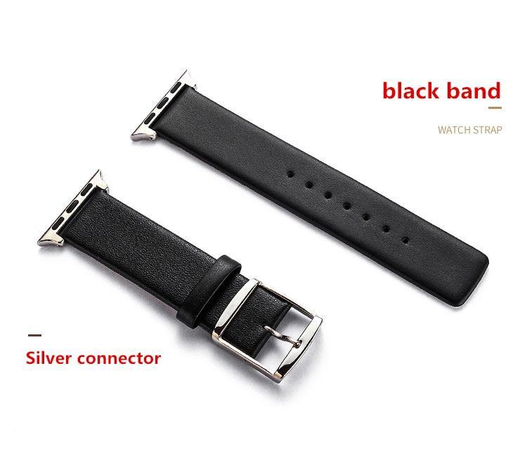 Genuine Leather strap For Apple watch 4 band 44mm 40mm correa Iwatch series 4 3 2 1 42mm 38mm wrist bracelet belt