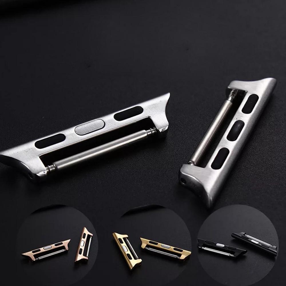 Adapter Connector For Apple Watch band 42mm/44mm/38mm/40mm iwatch  band 4 clasp Seamless Aluminum stainless steel Linker