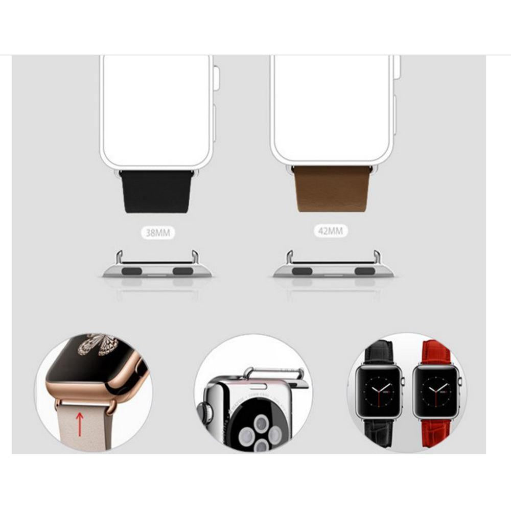 Adapter Connector For Apple Watch band 42mm/44mm/38mm/40mm iwatch  band 4 clasp Seamless Aluminum stainless steel Linker