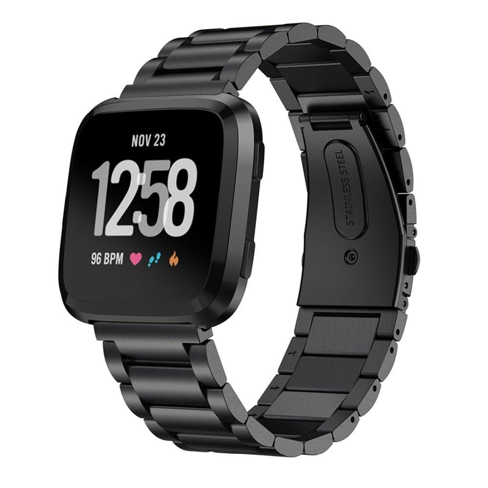 Stainless Steel band For Fitbit Versa/versa 2/versa lite Strap correa Wrist Bracelet Watchband belt reloj watch Accessories