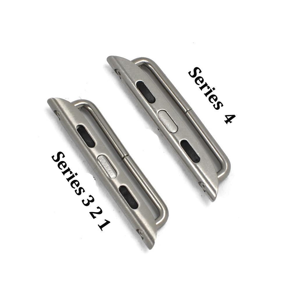 Connector Adapter For apple watch 5 4 band strap 44mm 40mm iwatch series 3 2 1  Metal Stainless Steel Accessories & tool
